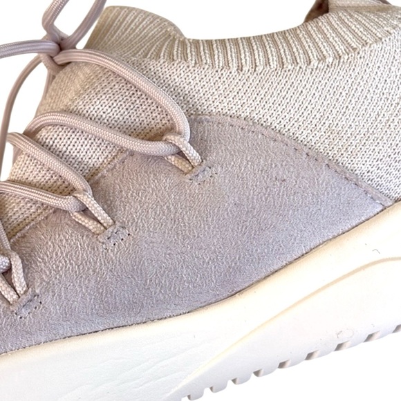 VESSI...Women's White Knit Sneakers. - Picture 6 of 12